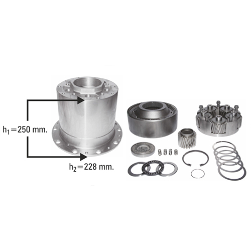 PLANET DİŞLİ SETİ / KOMPLE / ÇAN İLE / SAĞ / KALIN TİP